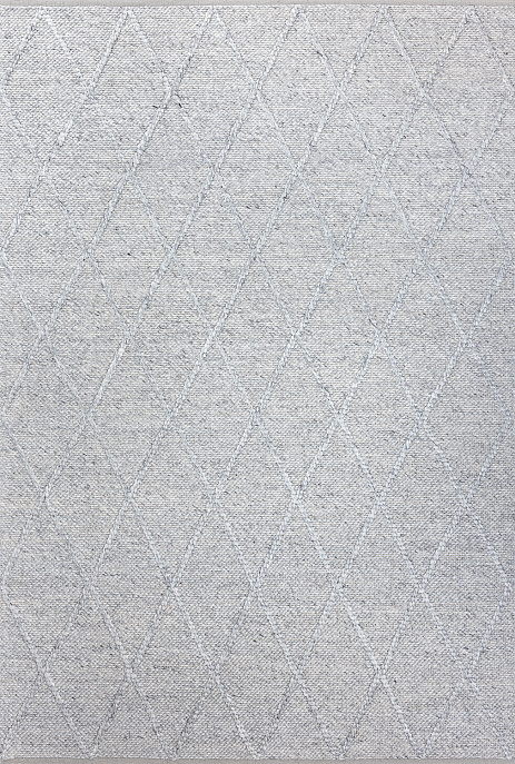 Индийский ковер из шерсти «COAST DIAMOND RUG» SILVER