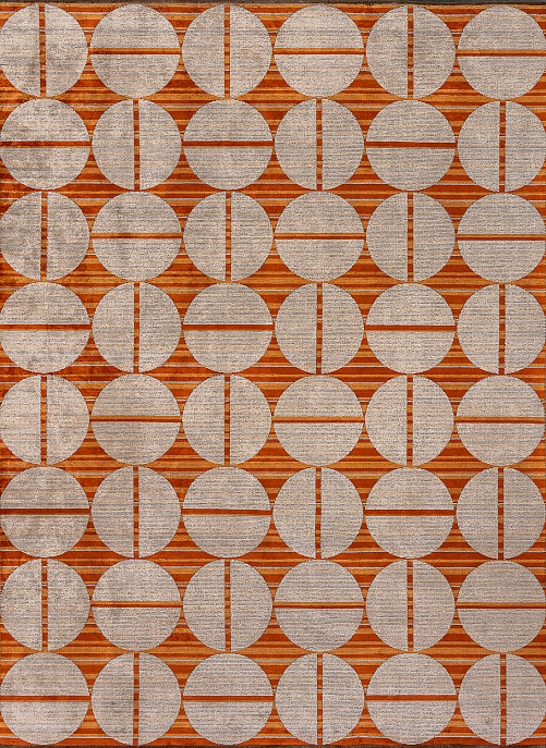 Турецкий ковер из хлопка, вискозы и полиэстера «ISTANBUL» ECLIPSE RUST - TERRA 1