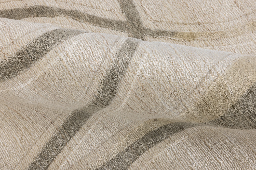 Индийский ковер из арт-шёлка и шерсти «EVEREST» 2023308-MOUSE