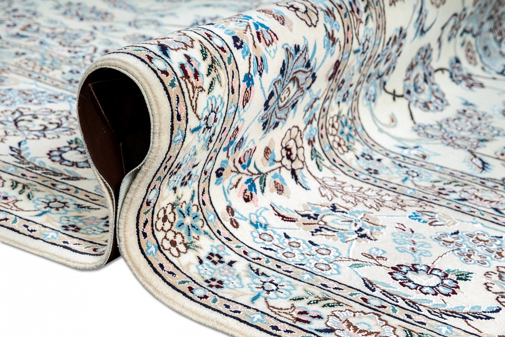 Иранский ковер из шерсти и шёлка «NAIN 6LA» 21-002