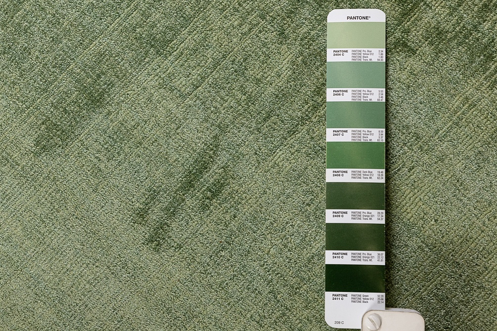 Индийский ковер из арт-шёлка и хлопка «CROSS SPEСIAL» B105-OLIVE 12