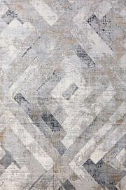 Турецкий ковер из вискозы и синтетики «VENEZIA» B407E-L.GRAY-GRAY 1