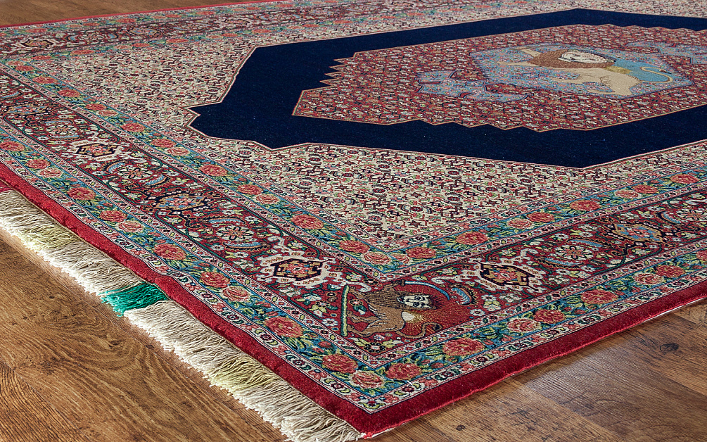 Иранский ковёр из шерсти и шёлка «SENEH» 11-179-IR
