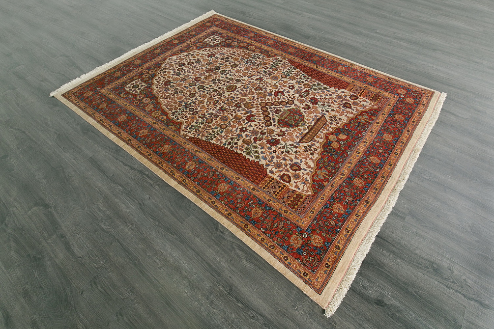 Иранский ковёр из шерсти и шёлка «MIRI-KASHKOULI» 10-100-IR