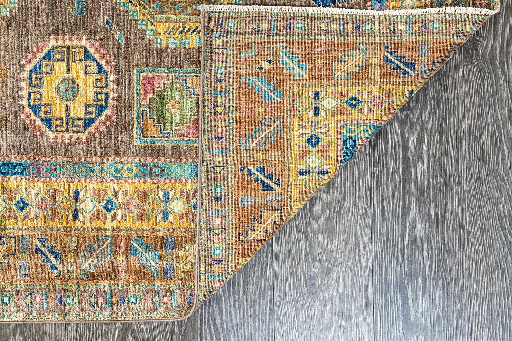 Пакистанский ковёр из шерсти «KAZAK ROYAL» BRN-BRN(276x368)