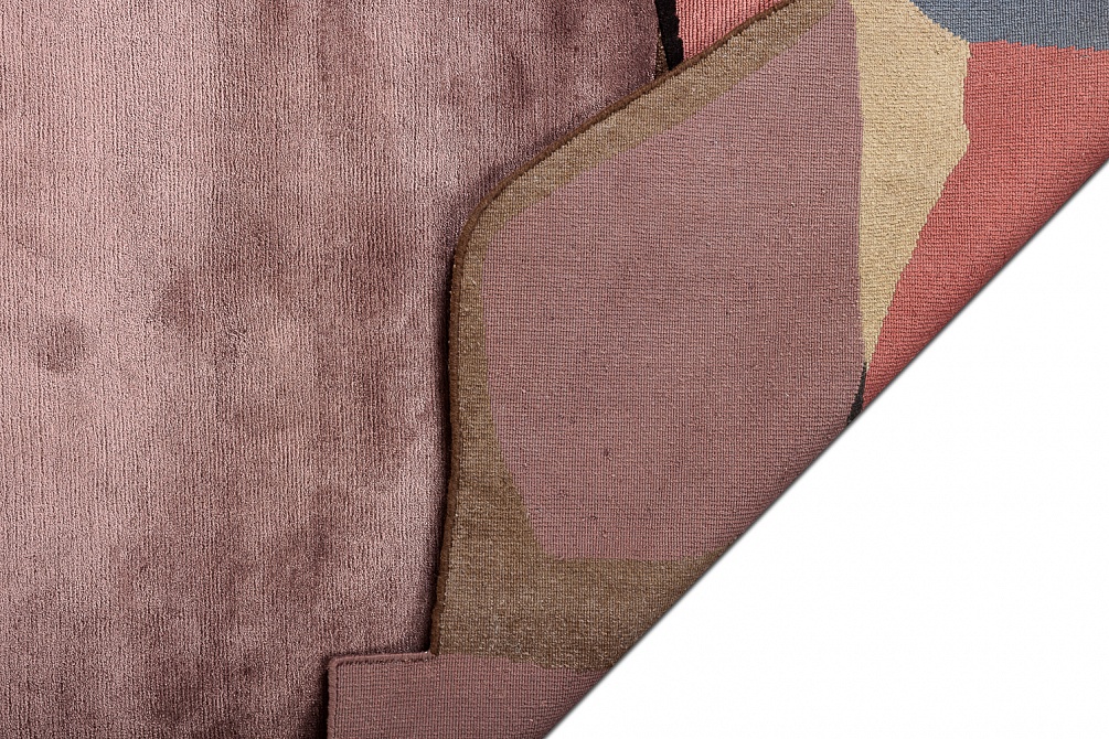 Индийский ковер из шерсти, эвкалиптового шёлка и шёлка «TECTONIC» D7-C2 7