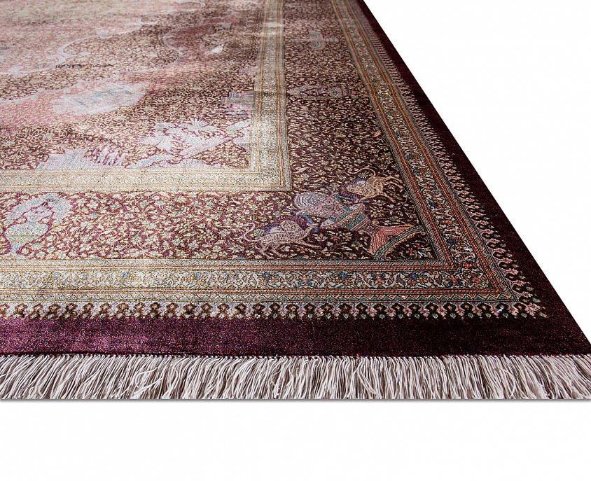 Иранский ковер из шёлка «QOM» 10-514-IR 4