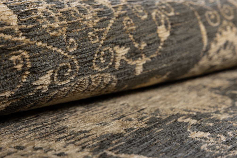 Бельгийский ковер из вискозы, акрила и хлопка «ELEGANT TAPESTRY» YENTEL-8281-GRY