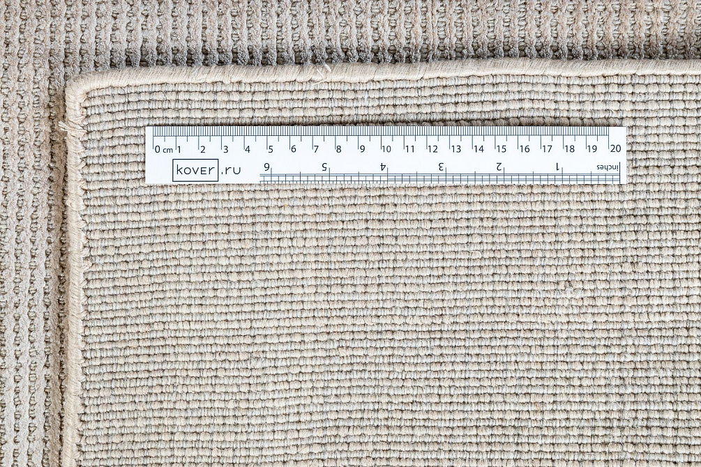 Индийский ковёр из шерсти и арт-шёлка «MURUGAN» PLAIN-LT.BEIGE-AF12/A039