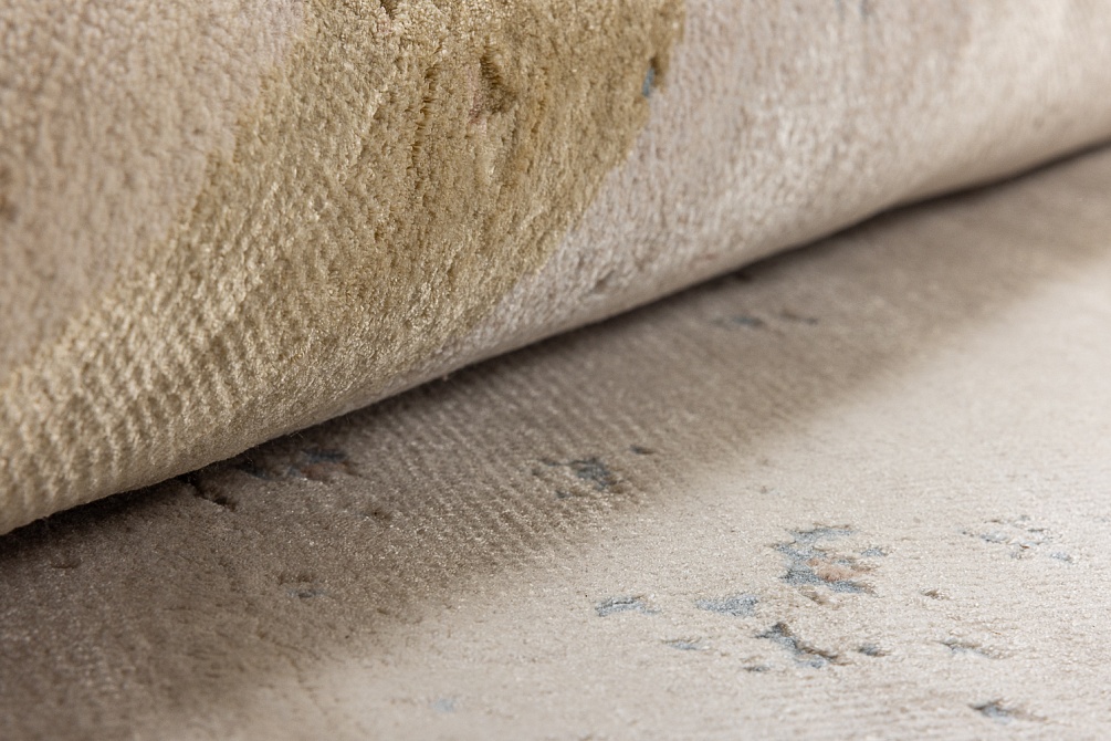 Индийский ковер из бамбукового шёлка, шерсти и хлопка «CHAOS THEORY» ESK375-AWHITE-CAQUA 5