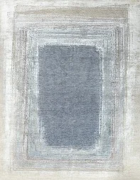 Индийский ковер из шерсти и шёлка «WEST HOLLYWOOD» PJ2961-SILVER-GREY 1