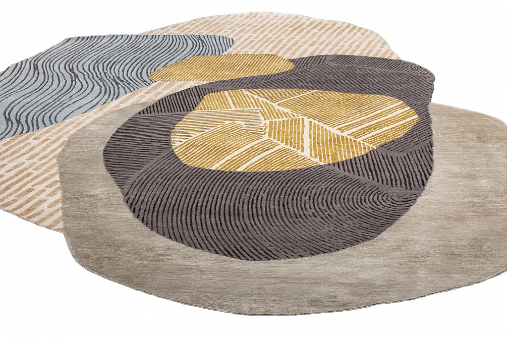 Непальский ковер из эвкалиптового шёлка и шерсти «KUMO» CLOUD-01 3