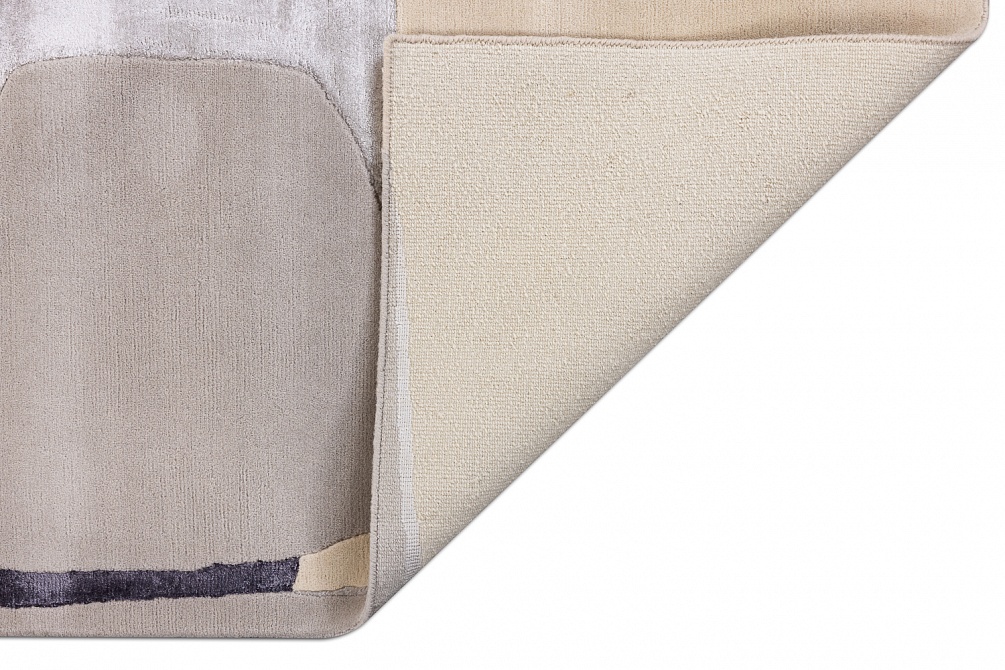 Индийский ковер из шерсти, шёлка и эвкалиптового шёлка «TECTONIC» D1-C3 7