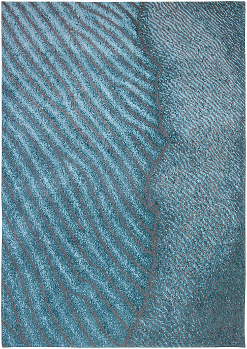 Бельгийский ковер из хлопка «WAVES» 9132-BLUE NILE
