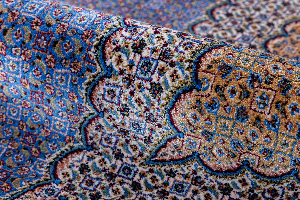 Иранский ковёр из шёлка и модала «QUM PERSIAN» 601-BLU