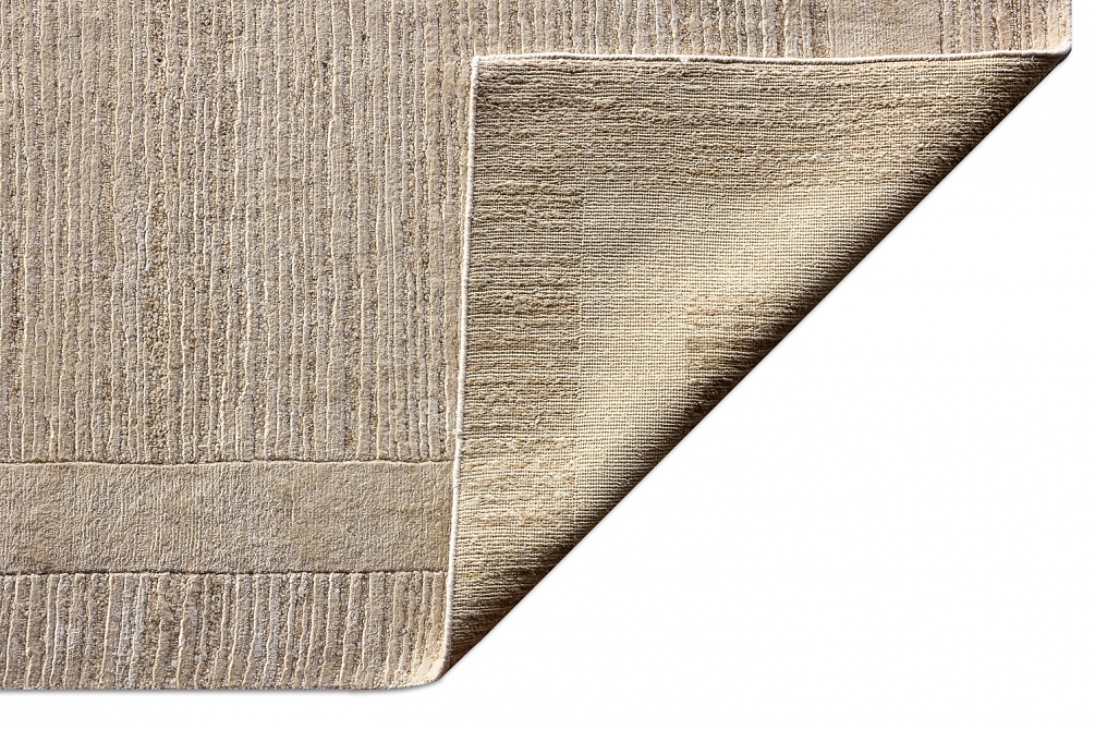 Индийский ковер из шёлка «BLANC DE BLANCS» KE2422-IVORY-BEIGE