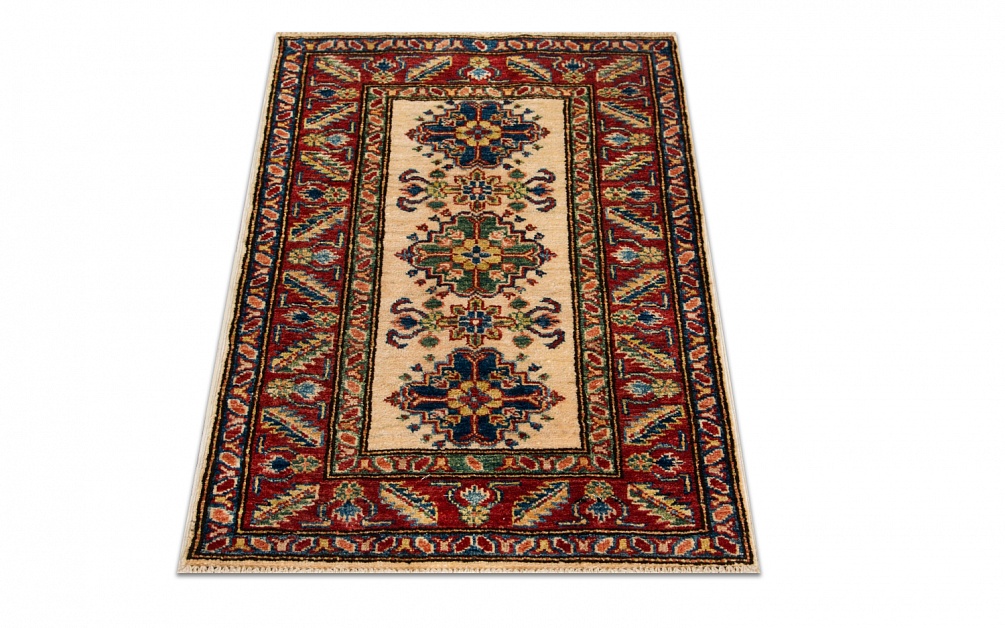 Пакистанский ковер из шерсти «KAZAK CLASSIC» IVR-RED(61X90) 2