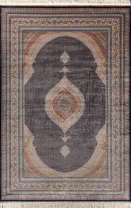 Турецкий ковер из шёлка и модала «QUM-L» 2046C-NAV