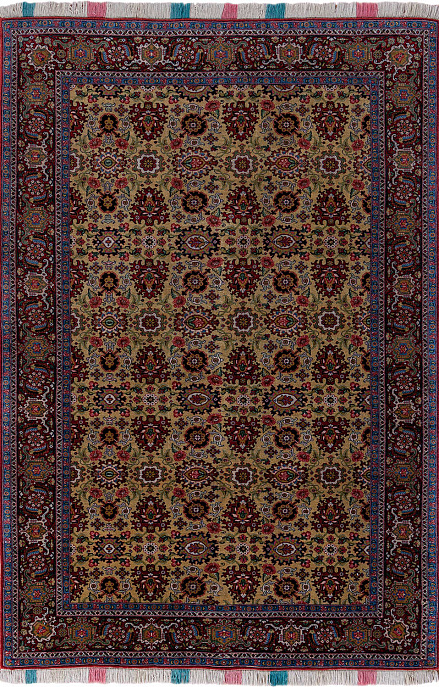 Иранский ковер из шерсти и шёлка «SENEH» 11-177-IR