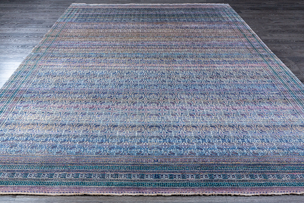 Индийский ковёр из шерсти и шёлка «ETHNIC VINTAGE» BLUE(300x440)