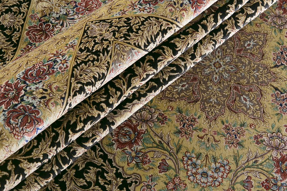 Иранский ковёр из шёлка «QOM» 9-565-Faani-IR