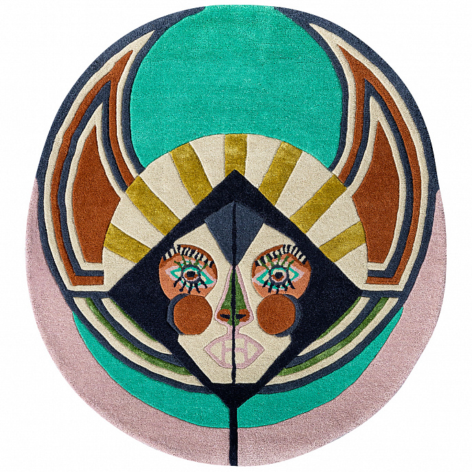 Индийский ковер из шерсти и арт-шёлка «TED BAKER» Zodiac Virgo 161605(Round)