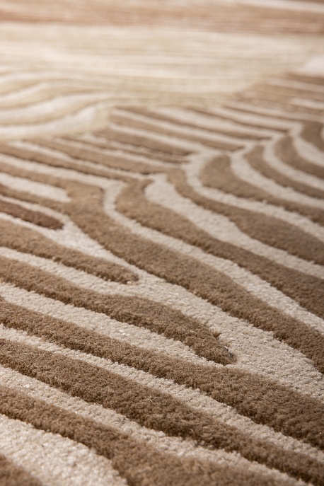 Индийский ковер из шерсти, хлопка и арт-шёлка «LUCIO» TOP262-A.WHITE-T.BROWN 7