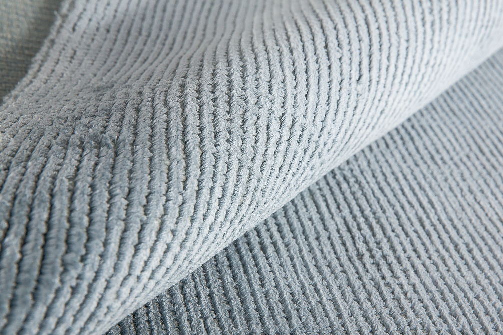 Индийский ковер из шерсти и арт-шёлка «MURUGAN» PLAIN-BLU-BH10/D052 4