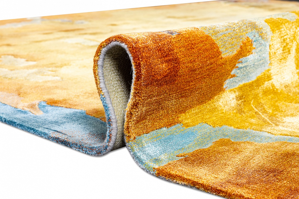 Китайский ковер из шерсти и арт-шёлка «PRISMATIC N» PRS29-GOLD-MLT 9