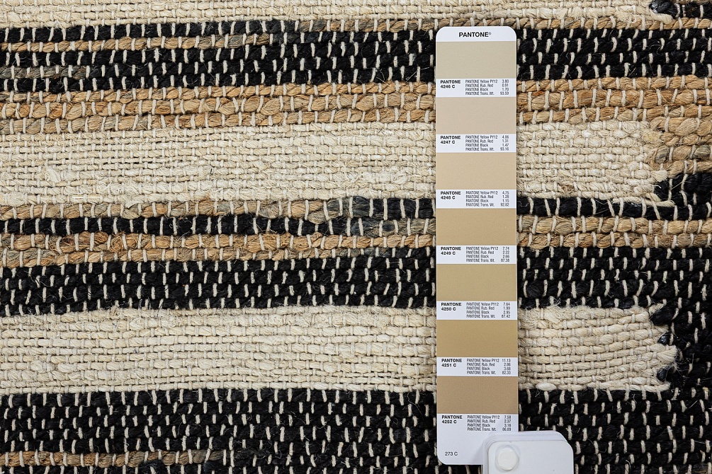 Индийский ковер из джута «JUTE» 1564-N.BLK-WHITE