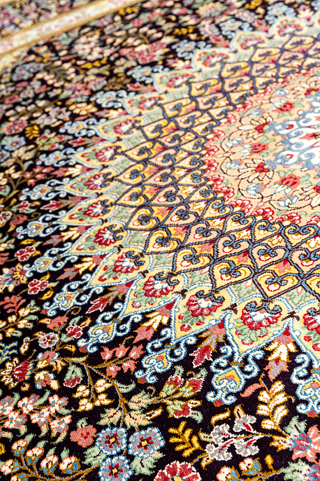 Иранский ковёр из шёлка «QOM» 14-245-IR