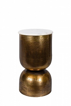 Кофейный столик Антик белый мрамор