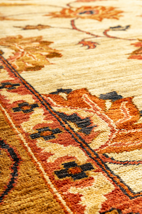 Пакистанский ковёр из шерсти «CHRISTIES» IVORY-GOLD(274X345)