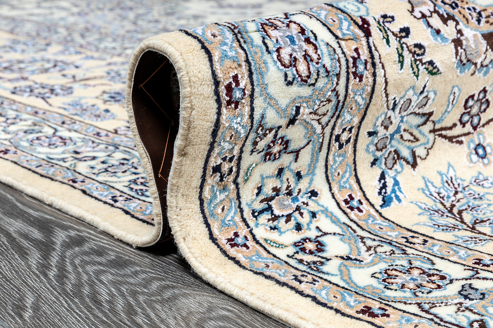 Иранский ковёр из шерсти и шёлка «NAIN 9LA» 21-1000