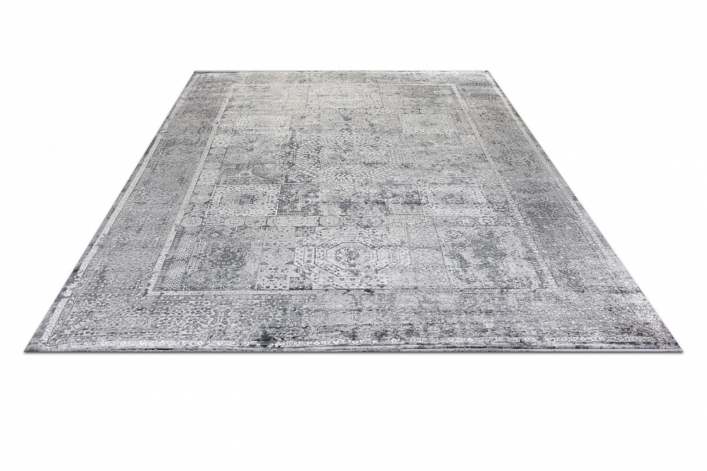 Турецкий ковер из эвкалиптового шёлка и акрила «VERSAİLLES PALACE» 8522A-ANT-LGRY 2