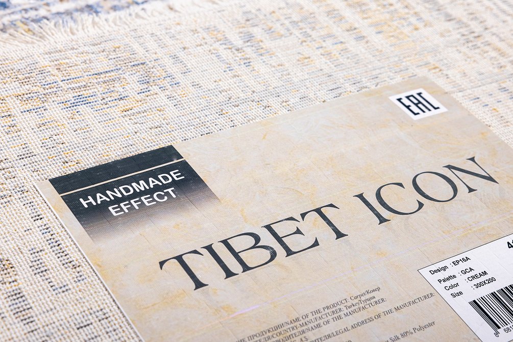 Турецкий ковер из эвкалиптового шёлка и полиэстера «TIBET ICON» EP16A-CRE