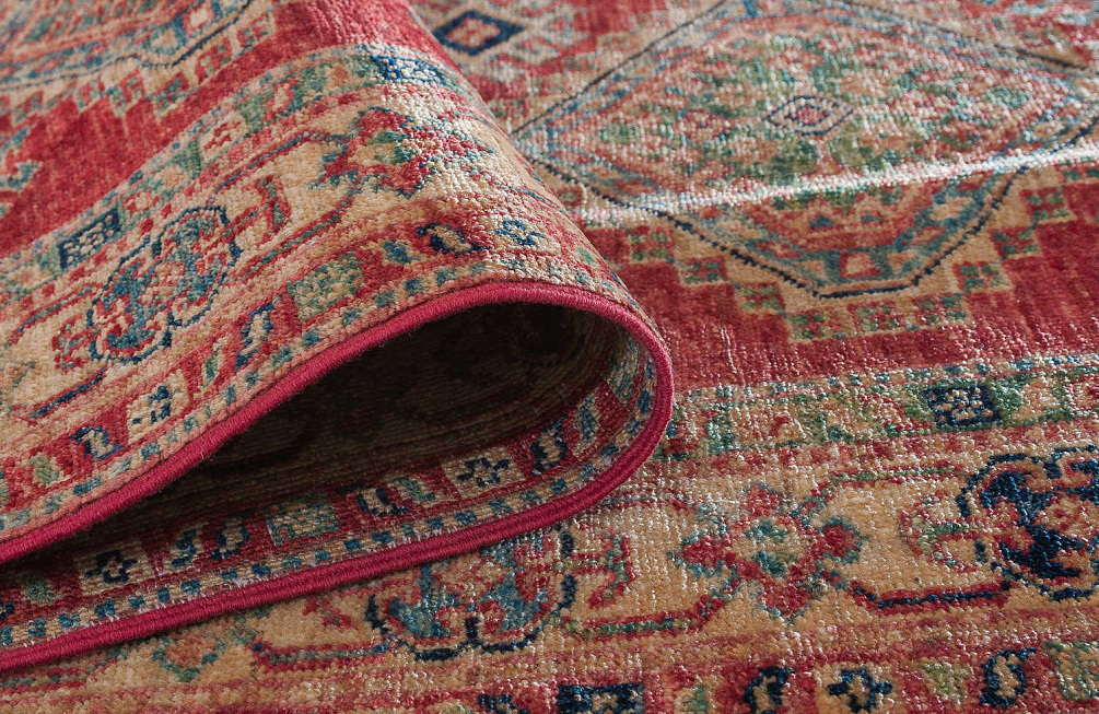 Пакистанский ковёр из шерсти «KAZAK ROYAL» RED-BGE(80X243)
