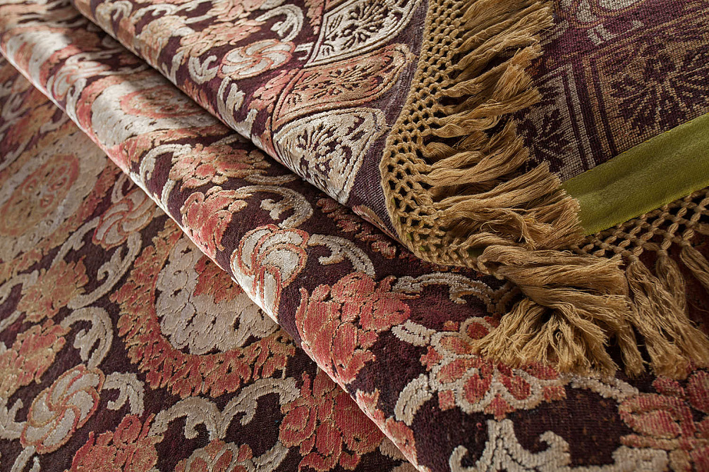 Непальский ковёр из шерсти и шёлка «RUG STAR» LEOPOLD-RUSTY RED