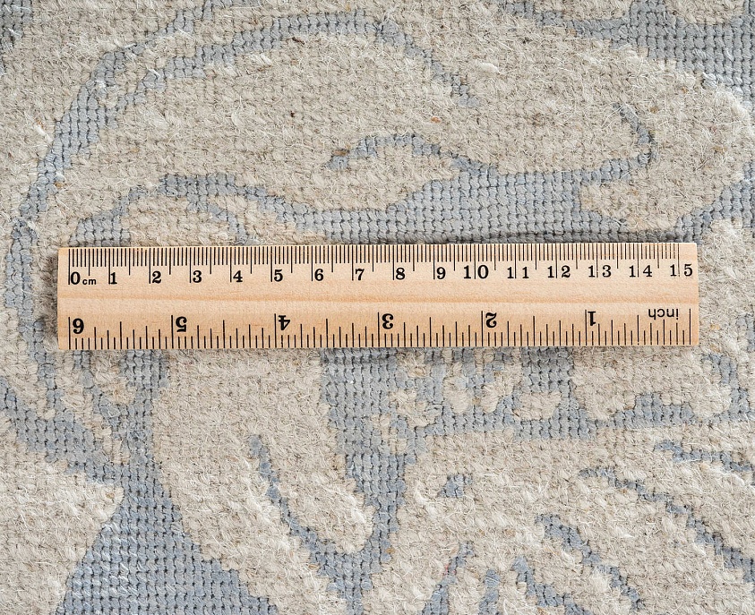 Непальский ковер из шерсти и шёлка «ART COLLECTION» DAMASK GR-D.BLUE-L.BLUE(90275)