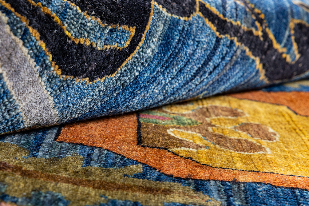 Индийский ковёр из шерсти «ZIEGLER VINTAGE» AC228-BLU-MIX(276x375)