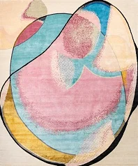 Непальский ковер из шёлка и шерсти «MOLECULE» A1 1