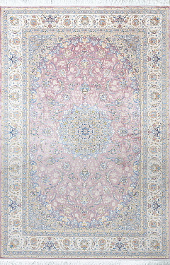 Иранский ковёр из шёлка и акрила