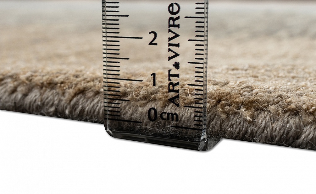 Индийский ковер из бамбукового шёлка, шерсти и хлопка «CHAOS THEORY» ESKM07-NTAUPE-FDENIM 10