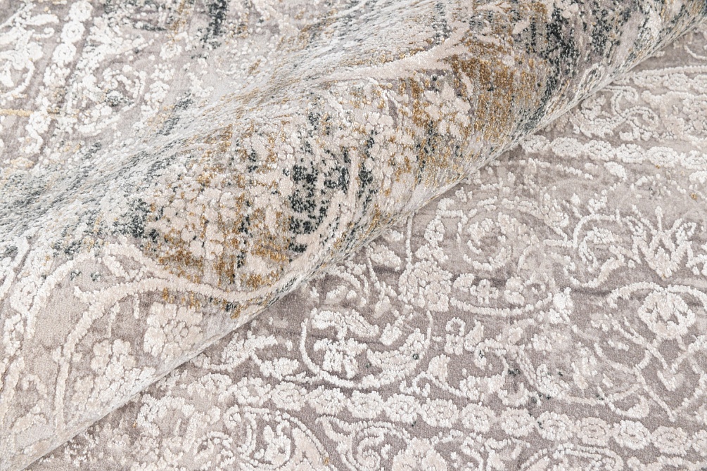 Турецкий ковер из эвкалиптового шёлка и акрила «SIRIUS» 1955-COK-GRI 4