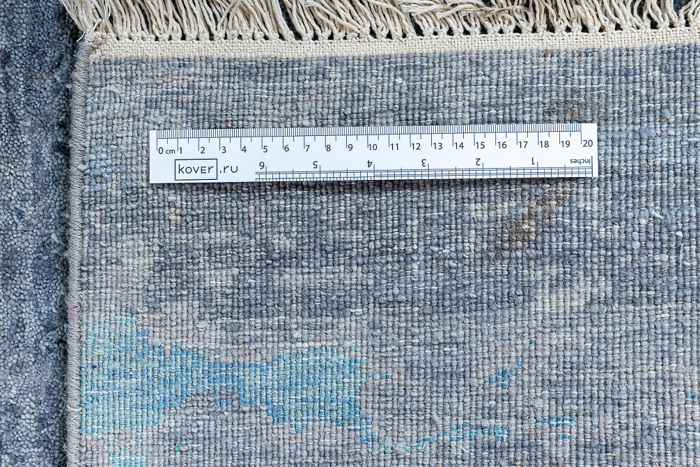 Индийский ковёр из шерсти и шёлка «WEST HOLLYWOOD» PJ2103-SILVER-BLUE