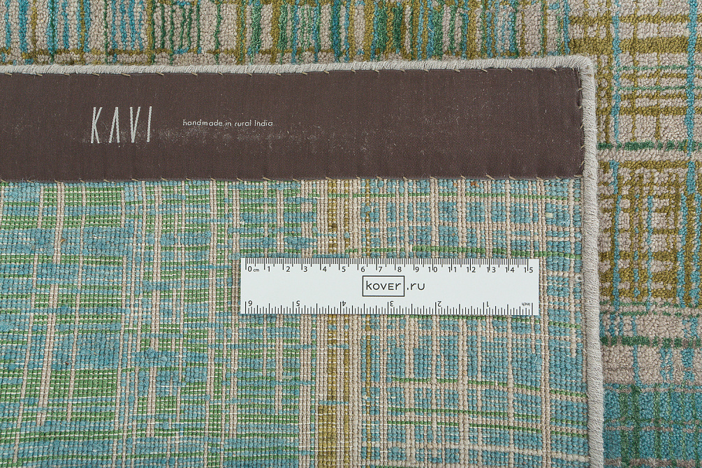 Индийский ковер из шерсти и бамбукового шёлка «UNSTRING» SRB701-CGRY-LTUR
