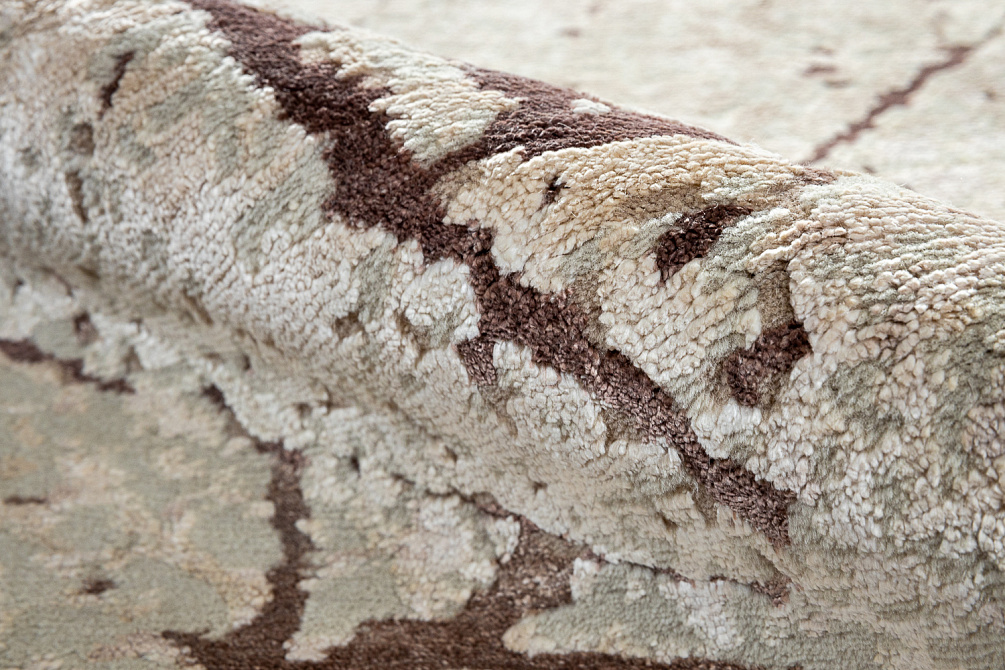 Индийский ковёр из шерсти и арт-шёлка «MODERN TEXTILE» NATURE COD-10