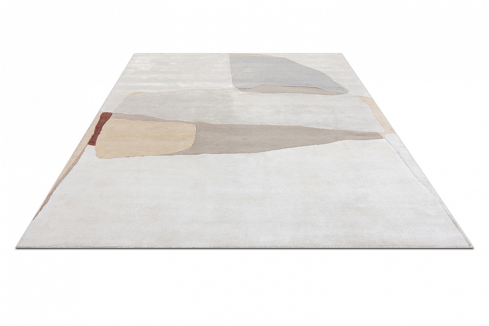Индийский ковер из шерсти, шёлка и эвкалиптового шёлка «TECTONIC» D1-C1 2