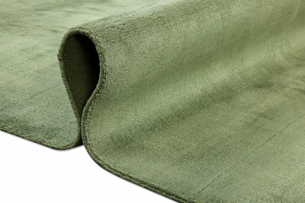 Индийский ковер из арт-шёлка и хлопка «CROSS SPEСIAL» B105-OLIVE 11