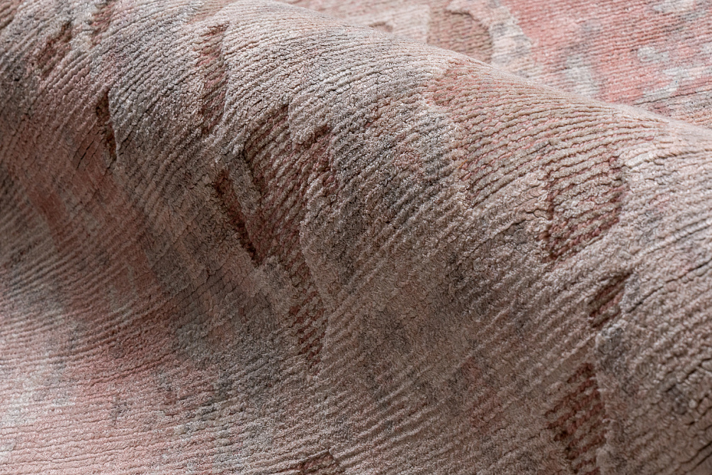 Индийский ковер из арт-шёлка и шерсти «MIST SPECIAL» 2021047-BRIDAL ROSE